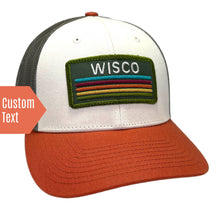 Load image into Gallery viewer, Trucker Hat - Cream & Rust - Retro Patch