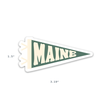 Load image into Gallery viewer, traveldashery - Maine pennant sticker