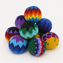 Load image into Gallery viewer, Lumily - Knit Multicolor Footbag Stress Ball Hacky Bag Crochet Sack - Guatemala | Mexico