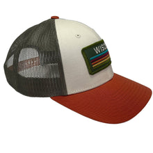 Load image into Gallery viewer, Trucker Hat - Cream & Rust - Retro Patch