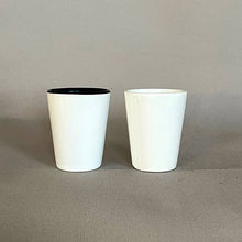 Load image into Gallery viewer, B.Berish - Ceramic Shot Glass Custom Print - 1.5oz Great Bar Accessory: White With Black Accent