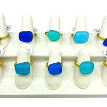 Load image into Gallery viewer, Addie Parker Jewelry - Upcycled Glass Rings - 6 Rings (Gold)