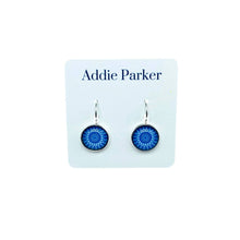 Load image into Gallery viewer, Addie Parker Jewelry - Blue Mandala Lever Back Earrings E 172