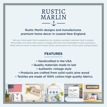 Load image into Gallery viewer, Rustic Marlin - Script Personalized Wooden Serving Tray: Natural