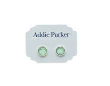Load image into Gallery viewer, Addie Parker - SOLID MINT GREEN Stud Earrings
