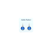 Load image into Gallery viewer, Addie Parker Jewelry - Lever Back Earrings (E 200) - Royal Blue Anchor Leverback Earrings