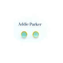 Load image into Gallery viewer, Addie Parker Jewelry - Small Sea Glass Stud - Seafoam (SG 43)
