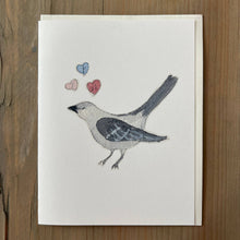 Load image into Gallery viewer, Zucchini Fish - Mocking Bird Love Song Blank Card
