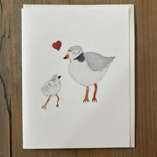 Load image into Gallery viewer, Zucchini Fish - Piping Plover Love Blank Card
