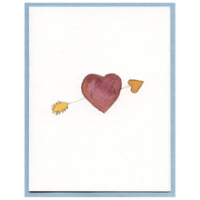 Load image into Gallery viewer, Zucchini Fish - Golden Arrow Blank Card
