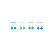 Load image into Gallery viewer, Addie Parker Jewelry - Four Pair Large Sea Glass Earrings - Gold (SG 51)
