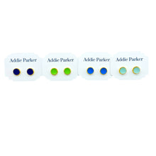 Load image into Gallery viewer, Addie Parker Jewelry - Four Pack Stud Seaglass Earrings - Gold (SG 55)
