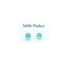 Load image into Gallery viewer, Addie Parker Jewelry - Small Sea Glass Stud - Seafoam (SG 42)
