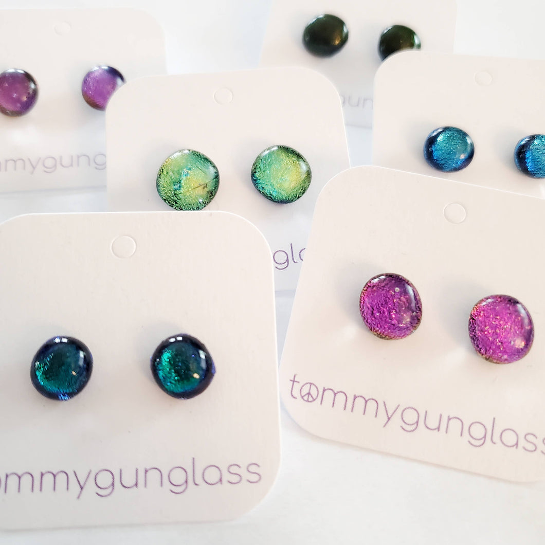 TommyGunGlass - Dichro Glass Stud Earrings