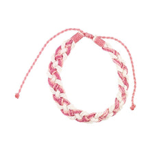 Load image into Gallery viewer, World End Imports Jewelry &amp; Gifts - BR Wax Cord Cotton Braid Bracelet- Brights - 12 pcs
