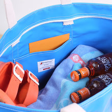 Load image into Gallery viewer, ShoreBags - Big Sur Splash Tote: Pink / 22"W x 14"H x 8" D
