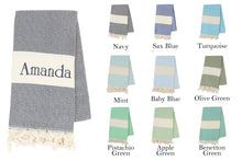 Load image into Gallery viewer, The Loom Wholesale - Personalized Beach Towel for Bachelorette Party Favors: Green / Beach Towel
