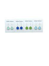 Load image into Gallery viewer, Addie Parker Jewelry - Four Pack Sea Glass Earrings - Silver (SG50)
