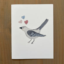 Load image into Gallery viewer, Zucchini Fish - Mocking Bird Love Song Blank Card
