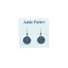 Load image into Gallery viewer, Addie Parker Jewelry - Earrings (E 143) - Blue and White Polka Dot

