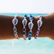 Load image into Gallery viewer, World End Imports Jewelry &amp; Gifts - BR Cowry/Agate White Macrame-6
