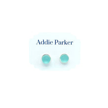 Load image into Gallery viewer, Addie Parker Jewelry - Small Sea Glass Stud - Seafoam (SG 42)
