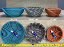 Load image into Gallery viewer, Climber Crafts - Handmade Upcycled Climbing Rope Bowl - Small: Multiple Colors
