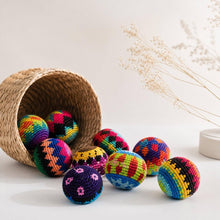 Load image into Gallery viewer, Lumily - Knit Multicolor Footbag Stress Ball Hacky Bag Crochet Sack - Guatemala | Mexico
