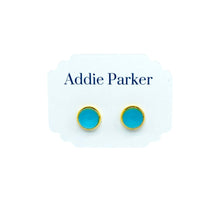 Load image into Gallery viewer, Addie Parker Jewelry - Small Sea Glass Stud - Light Blue (SG 39)
