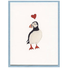 Load image into Gallery viewer, Zucchini Fish - Puffin Love - Blank Card

