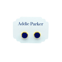 Load image into Gallery viewer, Addie Parker Jewelry - Small Sea Glass Stud - Cobalt (SG 35)
