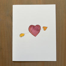 Load image into Gallery viewer, Zucchini Fish - Golden Arrow Blank Card
