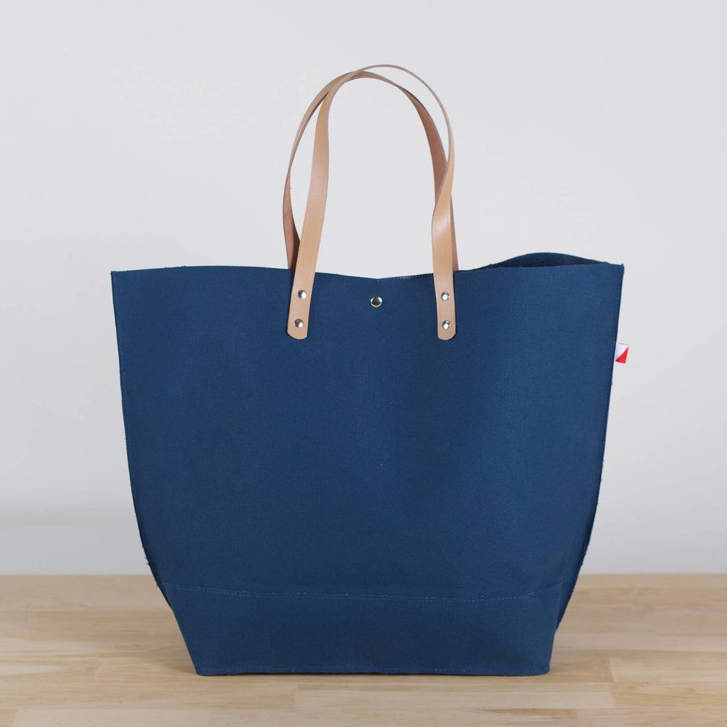 ShoreBags - Monterey Laminated Canvas Leather Tote Customize: Majolica