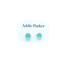 Load image into Gallery viewer, Addie Parker Jewelry - Small Sea Glass Stud - Seafoam (SG 42)
