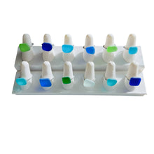 Load image into Gallery viewer, Addie Parker Jewelry - Upcycled Glass Rings - 12 Rings and Ring display (Silver)
