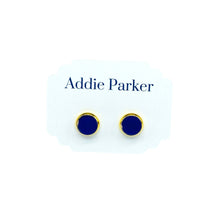 Load image into Gallery viewer, Addie Parker Jewelry - Small Sea Glass Stud - Cobalt (SG 35)
