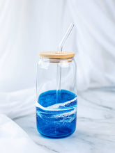Load image into Gallery viewer, Fala &amp; Co. - Ocean Resin Glass Tumbler: Ocean Blue
