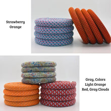 Load image into Gallery viewer, Climber Crafts - Handmade Upcycled Climbing Rope Coasters Set of: Multiple Colors
