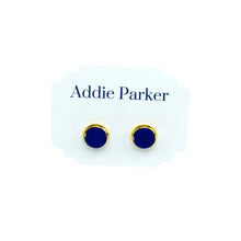 Load image into Gallery viewer, Addie Parker Jewelry - Small Sea Glass Stud - Cobalt (SG 35)
