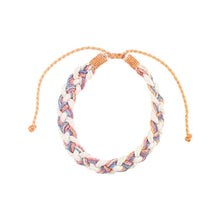 Load image into Gallery viewer, World End Imports Jewelry &amp; Gifts - BR Wax Cord Cotton Braid Bracelet- Brights - 12 pcs
