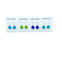 Load image into Gallery viewer, Addie Parker Jewelry - Four Pack Sea Glass Earrings - Silver (SG50)
