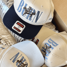 Load image into Gallery viewer, Upside Down Vintage Trucker Hat Navy/White
