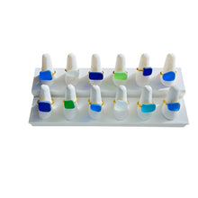 Load image into Gallery viewer, Addie Parker Jewelry - Upcycled Glass Rings - 12 Rings and Ring display (Silver)
