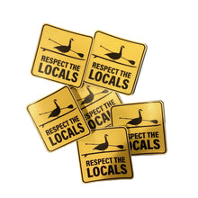 Load image into Gallery viewer, Respect the Locals Paddling Goose Sticker
