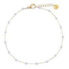 Load image into Gallery viewer, World End Imports Jewelry &amp; Gifts - Dainty Glass crystal Anklet-12pcs
