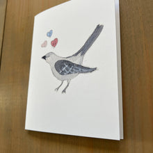 Load image into Gallery viewer, Zucchini Fish - Mocking Bird Love Song Blank Card
