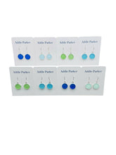 Load image into Gallery viewer, Addie Parker Jewelry - Four Pack Sea Glass Earrings - Silver (SG50)
