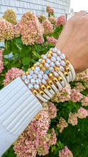 Load image into Gallery viewer, Allison Cole Jewelry - Cotuit - Ivory/Gold - Nautical Rope Bracelet: XL
