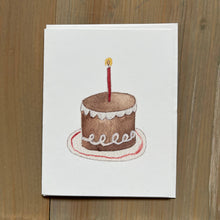 Load image into Gallery viewer, Zucchini Fish - Hostess Birthday Cake Blank Card
