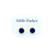 Load image into Gallery viewer, Addie Parker Jewelry - Small Sea Glass Stud - Cobalt (SG 35)
